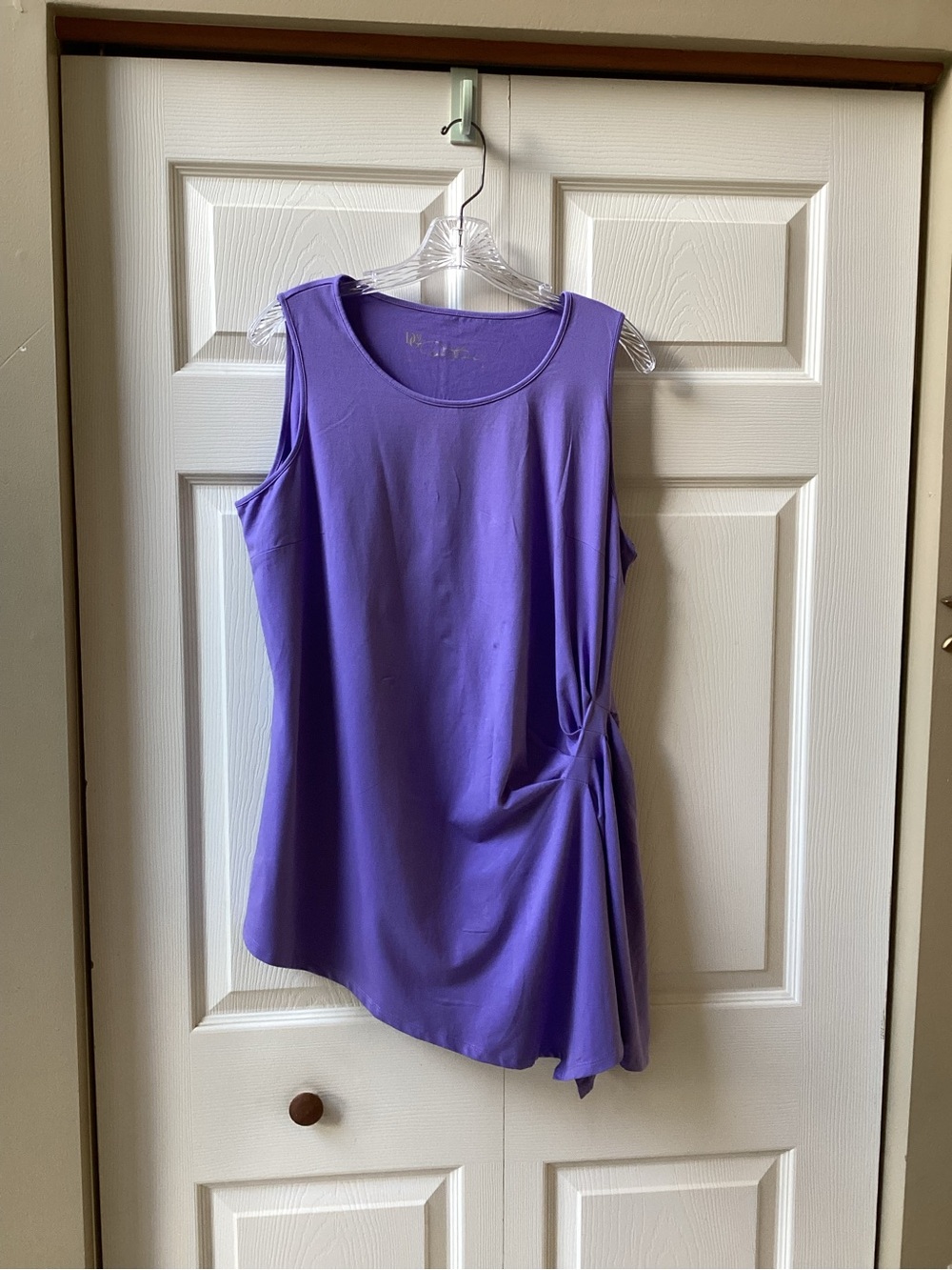 DG2 by Diane Gilman Lavender Side-Tie Tank Top